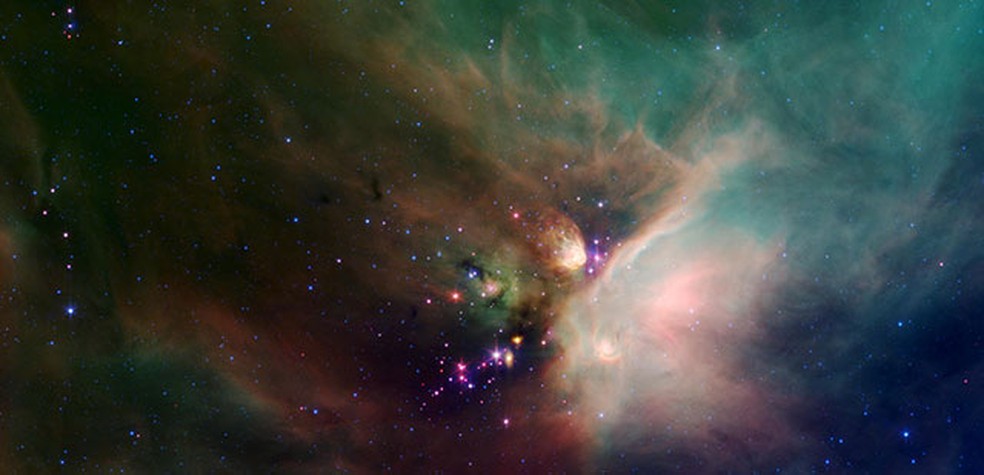 Formação de estrelas (Foto: NASA/Caltech)