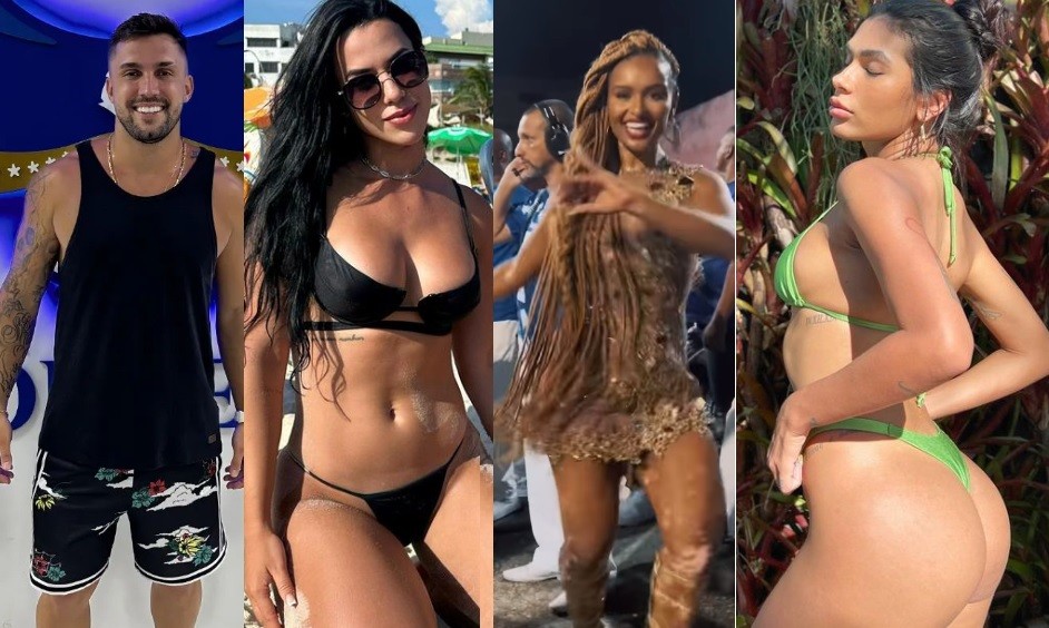 Arthur Picoli, Larissa Tomásia, Natalia Deodato e Pocah são alguns dos ex-'BBB's que desfilarão este ano — Foto: Divulgação e Instagram