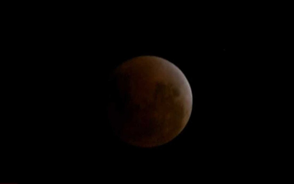 Eclipse da Lua no Chile — Foto: Reprodução