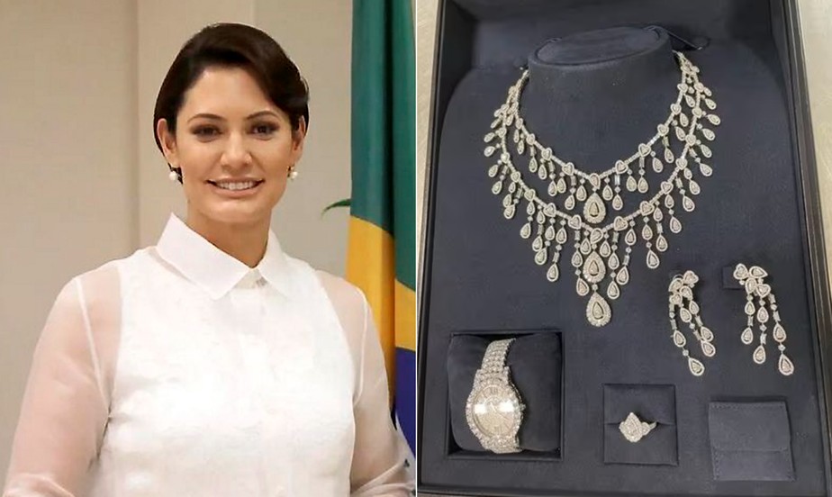 Receita Federal apreendeu joias que seriam presente do governo da Arábia Saudita para a ex-primeira-dama Michelle Bolsonaro