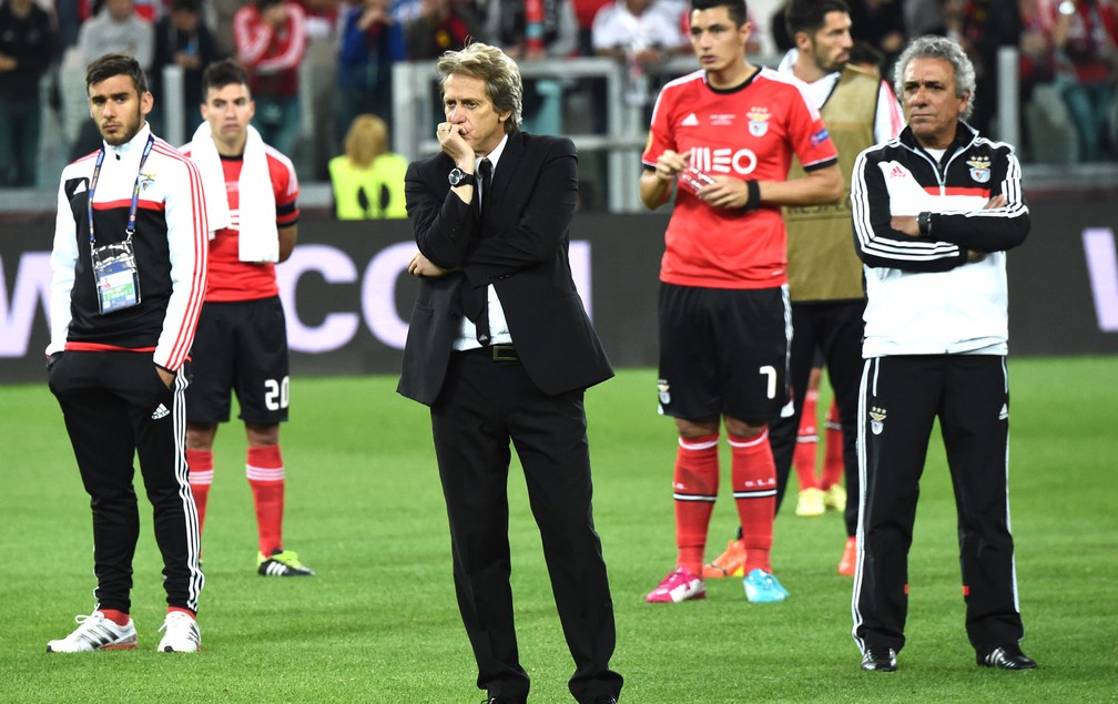 Jorge Jesus, ex-técnico do Benfica — Foto: Agência AFP 