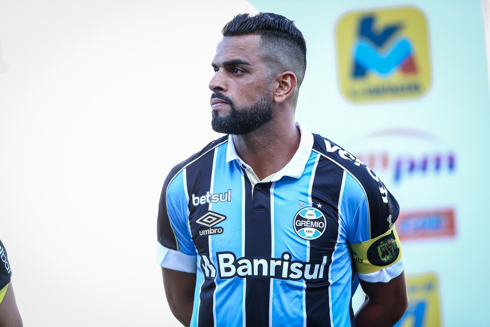 Maicon nos tempos de Grêmio — Foto: Lucas Uebel/Grêmio