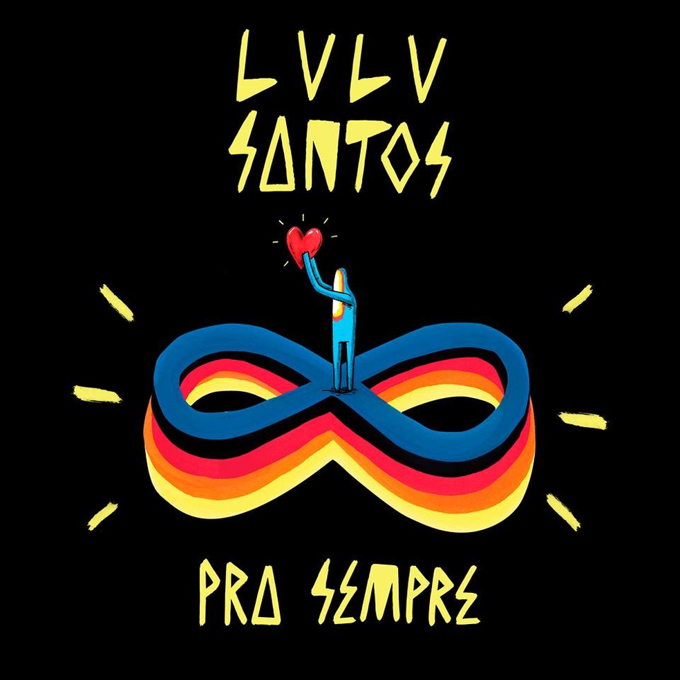 Capa do álbum 'Pra sempre', de Lulu Santos — Foto: Divulgação
