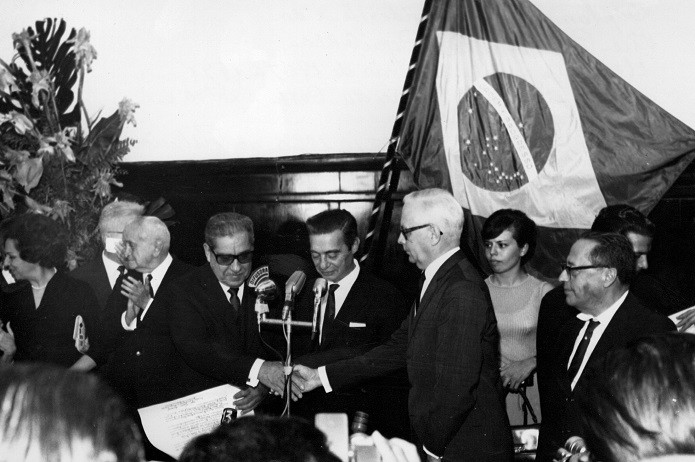 Posse do Presidente Costa e Silva, em 1967 (Foto: Foto: Arquivo/Agência Senado)