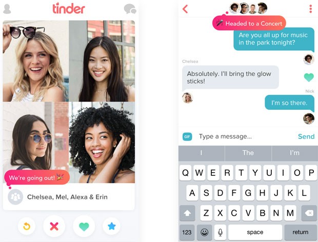 Nova função 'Tinder social' permite encontro e conversas entre grupos no app (Foto: Divulgação/Tinder)