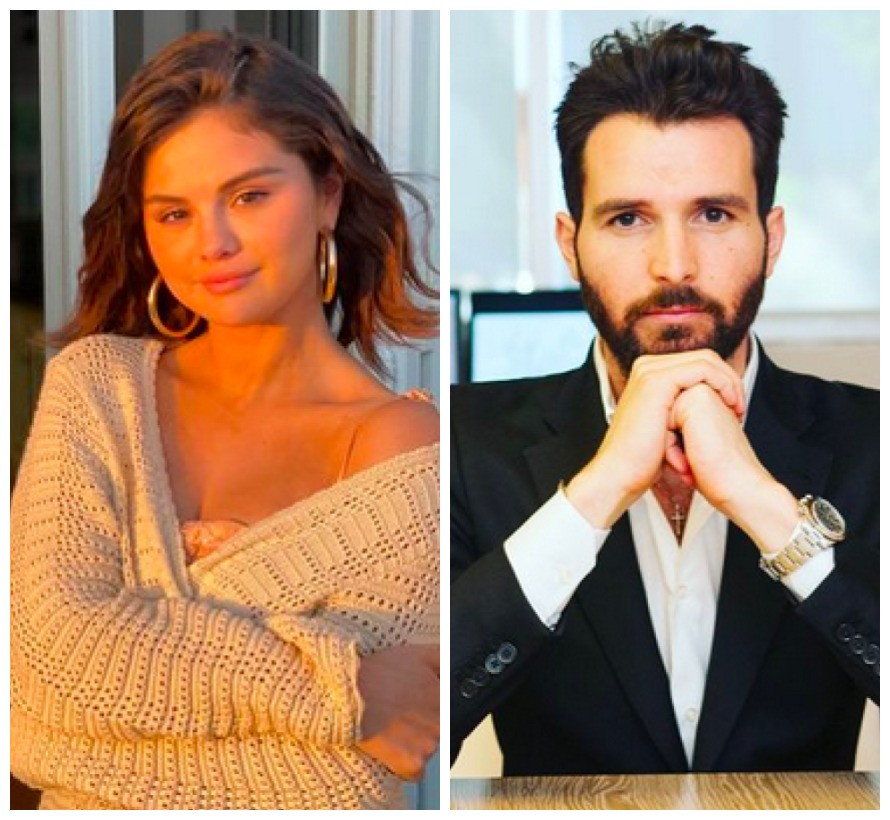 A cantora Selena Gomez e o produtor de cinema italiano Andrea Iervolino (Foto: Instagram)