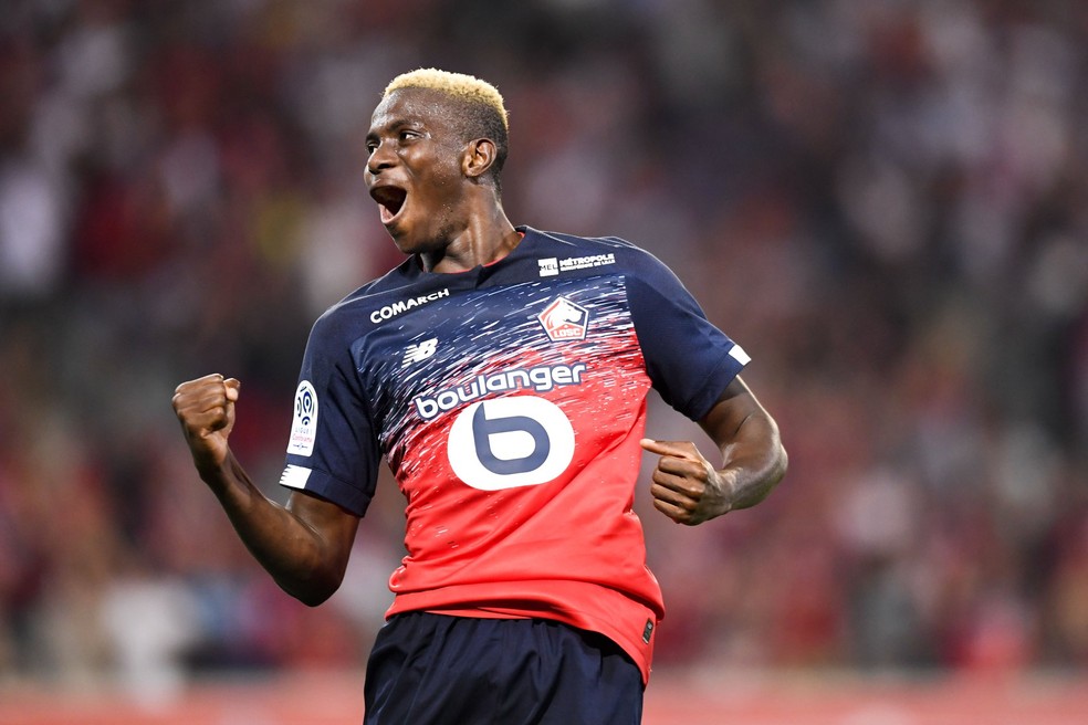 Victor Osimhen fez 18 gols no Lille e se consolidou no futebol europeu — Foto: Reprodução / Facebook