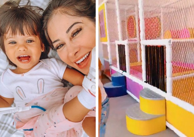 Mayra Cardi constrói parque de diversões para a filha, Sophia, em casa nova (Foto: Reprodução/Instagram)