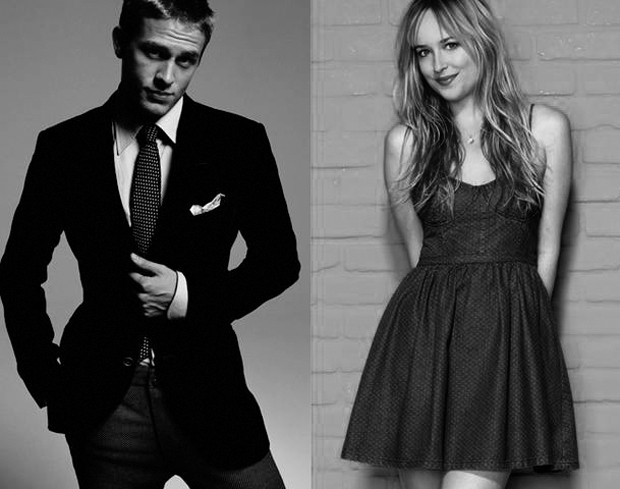 Charlie Hunnam e Dakota Johnson serão Christian Grey e Anastassia Steele no cinema... (Foto: divulgação)