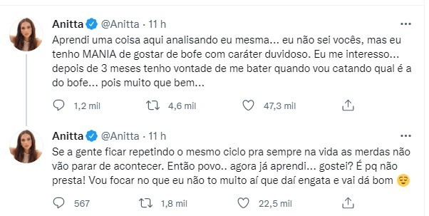 Anitta e Netflix 'batem-boca' no Twitter e internauta dispara: 'e