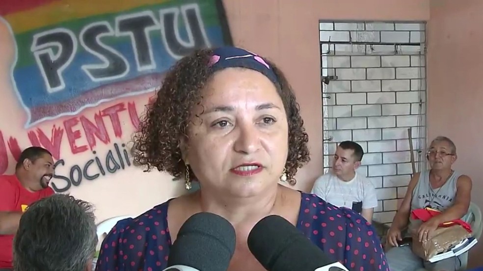 PSTU confirmou candidatura de Rama Dantas ao Governo  da Para&iacute;ba durante conven&ccedil;&atilde;o realizada na sede do partido, em Jo&atilde;o Pessoa (Foto: TV Cabo Branco/Reprodu&ccedil;&atilde;o)