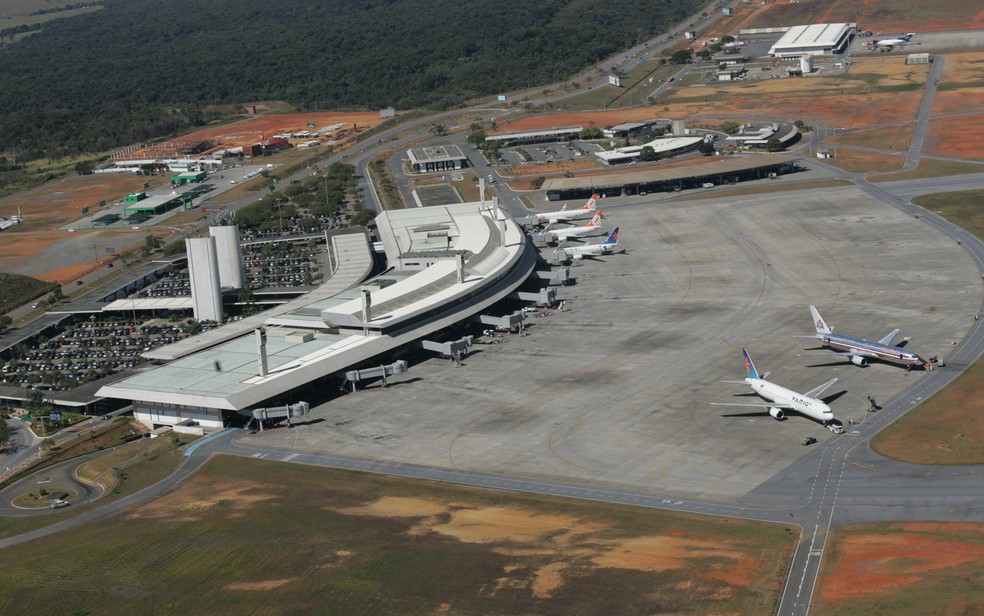 Aeroporto de Confins, foto de 2014.  â€” Foto: Acervo Infraero/DivulgaÃ§Ã£o