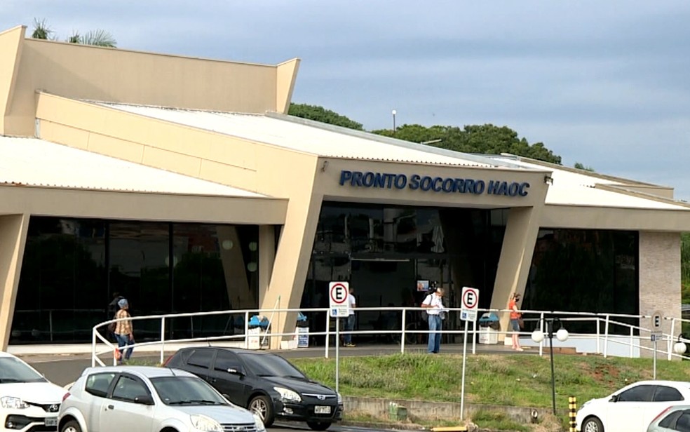 O Hospital Augusto de Oliveira Camargo (Haoc) em Indaiatuba (SP) — Foto: Reprodução/EPTV