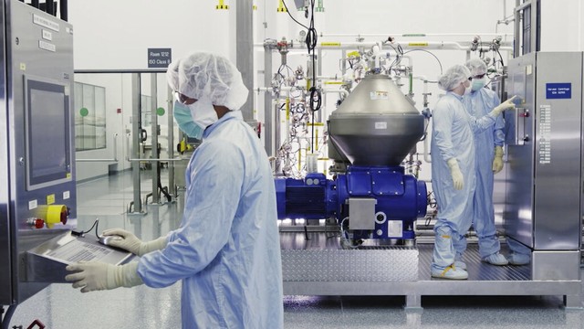Laboratório da Regeneron Pharmaceuticals, em Nova York — Foto: Regeneron/AP