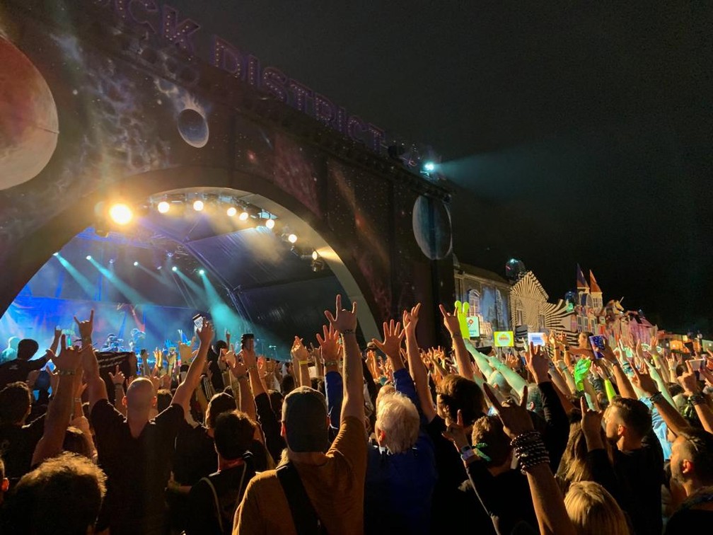 Charlie Brown Jr. toca no Rock in Rio 2019 — Foto: G1/TV Globo