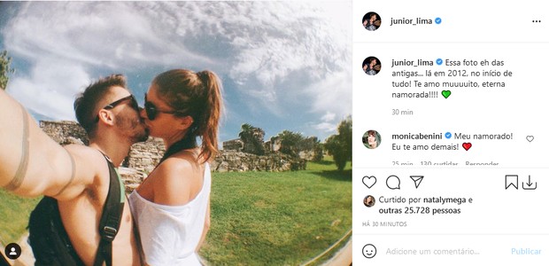 Junior Lima e Monica Benini (Foto: Reprodução/Instagram)
