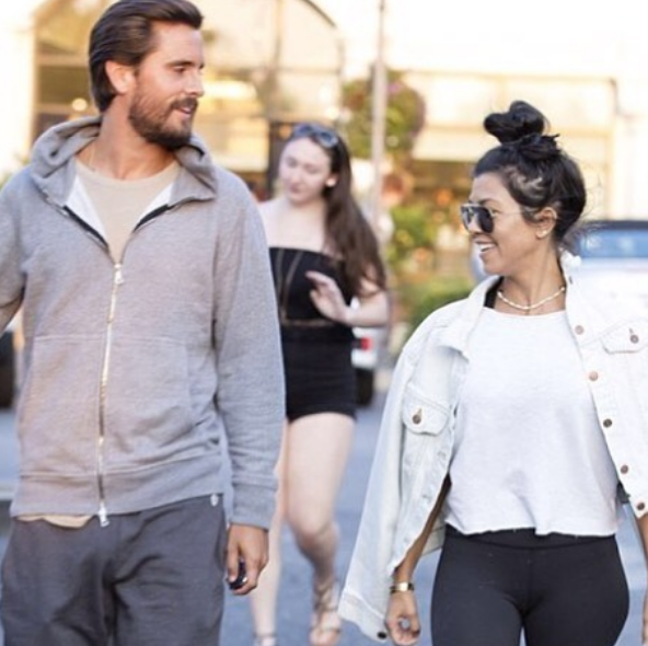 Kourtney Kardashian e o ex-marido, Scott Disick (Foto: Reprodução/Instagram)