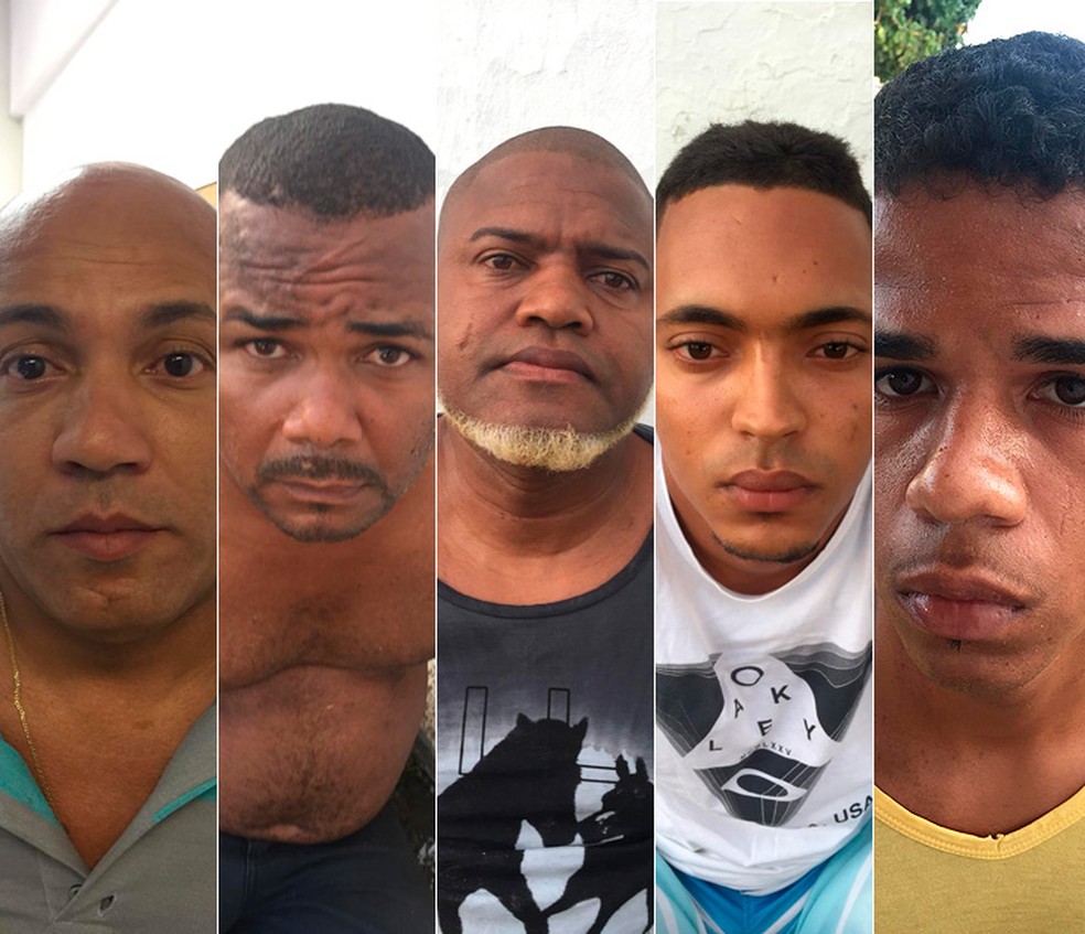 Cinco comparsas de 'Papai Noel' também foram presos em Salvador (Foto: SSP/ Divulgação)