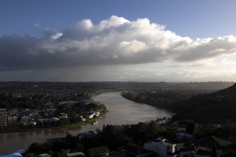 Vista panorâmica do Rio Whanganui, na Nova Zelândia — Foto: Brett Phibbs/AP