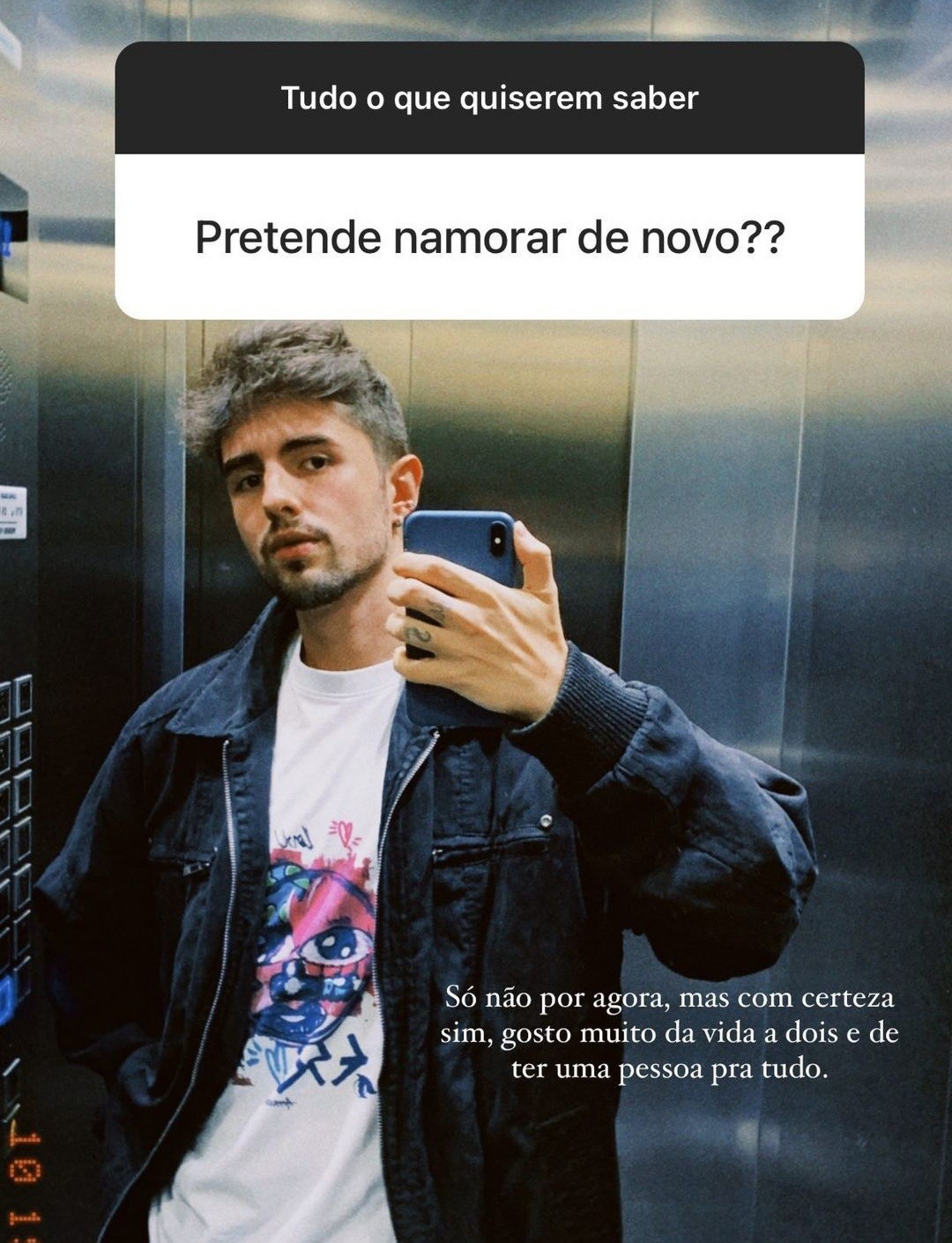 Bruno Magri responde seguidor  (Foto: Reprodução / Instagram )