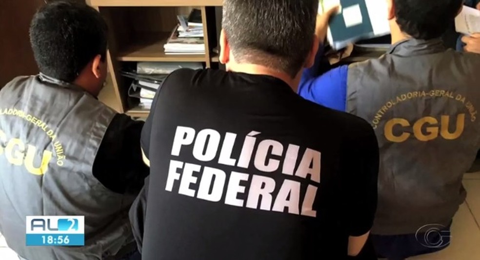 Operação da PF, CGU e MPF apurou desvios de recursos da educação em AL — Foto: Reprodução/TV Gazeta