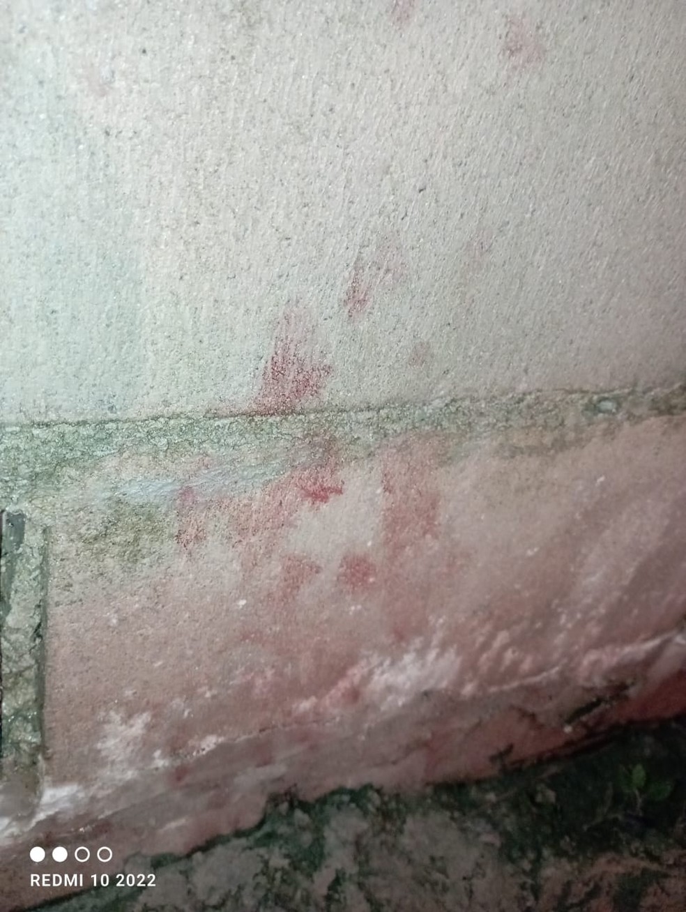 Vestígios de sangue foram encontrados durante buscas de familiares, em Barcarena — Foto: Arquivo Pessoal