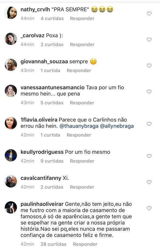 Chateados, fãs repercutem fim do casamento de Whindersson Nunes e Luísa Sonza (Foto: Reprodução/ Instagram)
