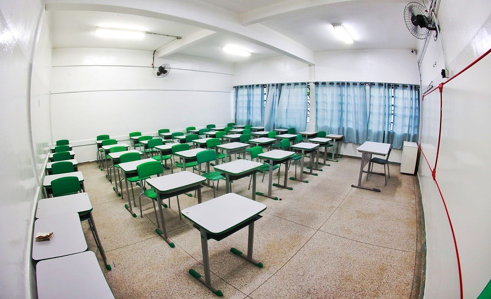 Salas de aula de escola alvo de ataque foram reformadas  — Foto: Flávio Florido/Secretaria da Educação do Estado SP