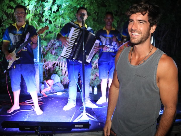 Marcos Pitombo em evento em hotel em Jericoacoara, no Ceará (Foto: Fred Pontes/ Divulgação)