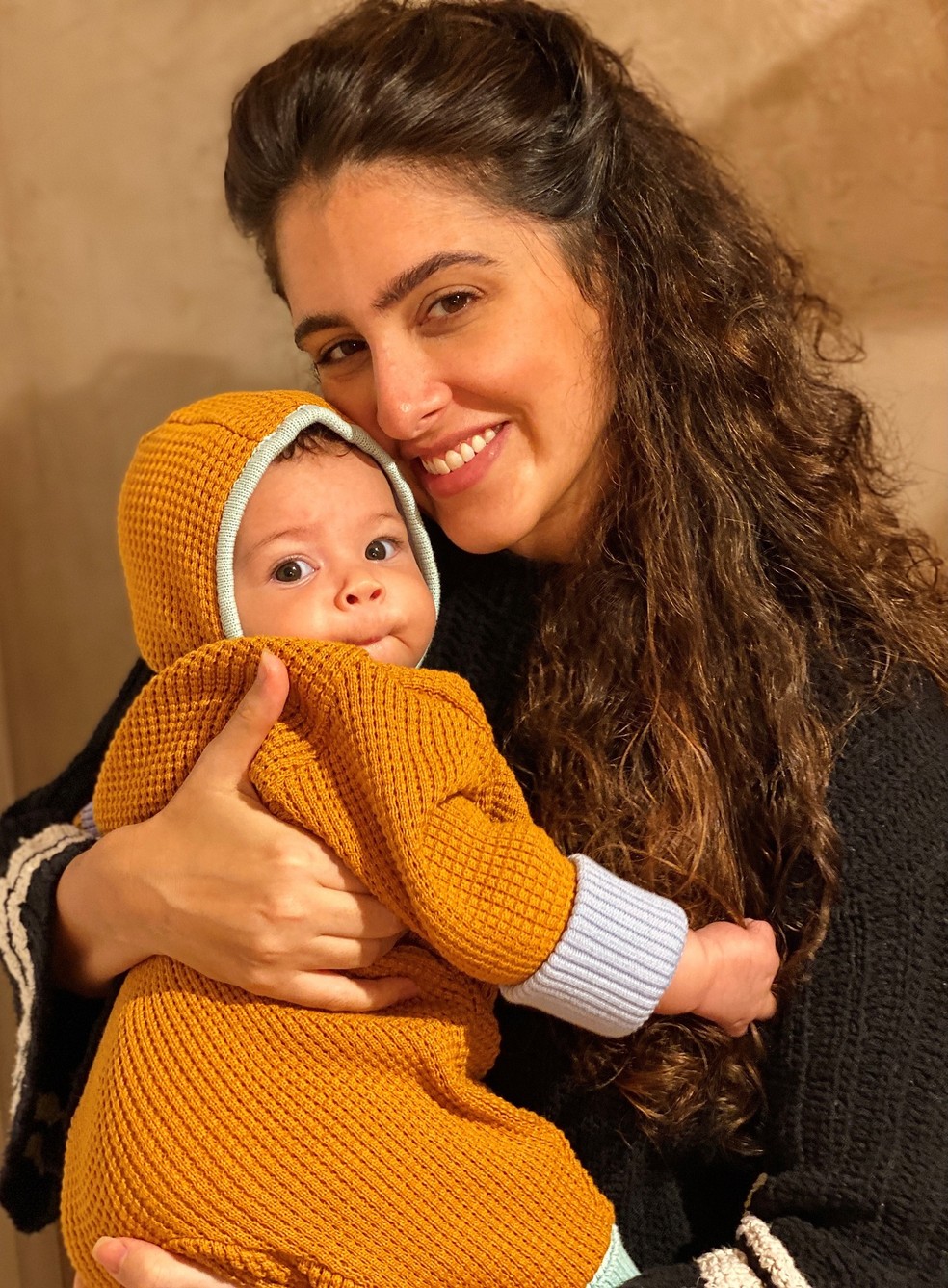 Yasmin Garcez com a filha Amora: ‘Desafio bom e pensando quando vamos ter o próximo’ — Foto: Arquivo Pessoal