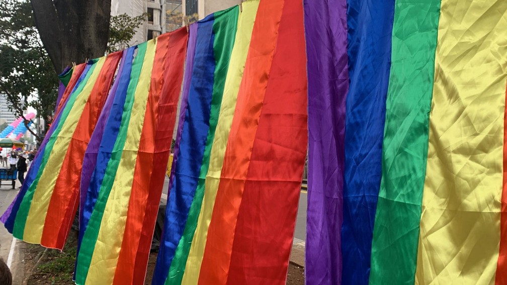 Avenida Paulista recebe a 26º Parada LGBT+ neste domingo (19) — Foto: Cléber Cândido/TV Globo