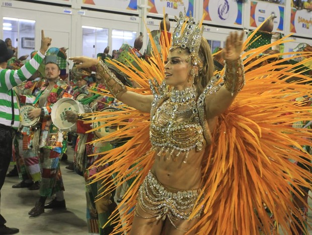 Grazi Massafera no desfile da Imperatriz (Foto: Sergio Gallo / Ed. Globo)