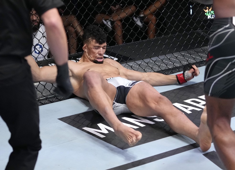 Jamahal Hill venceu Johnny Walker por nocaute aos 2m55s do R1 — Foto: Getty Images