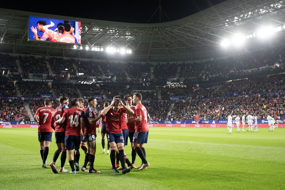 Osasuna tem a chance de colar no G-4 do Campeonato Espanhol se vencer o Atlético de Madrid — Foto: Osasuna