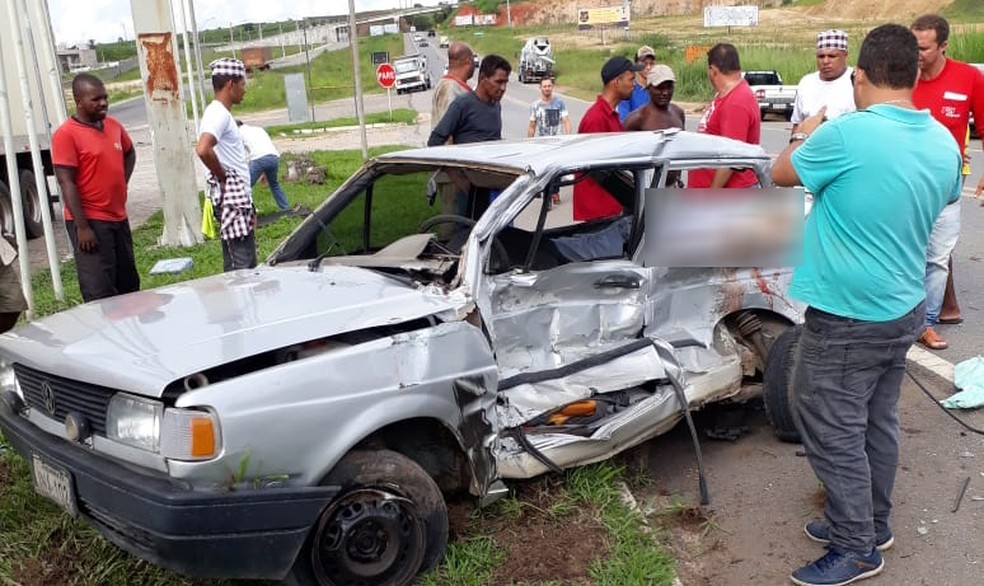 Um pessoa morreu no acidente â?? Foto: Carlos JosÃ©/Site Voz da Bahia