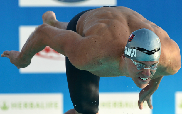 natação cesar cielo 100m livre em Roma (Foto: AFP)