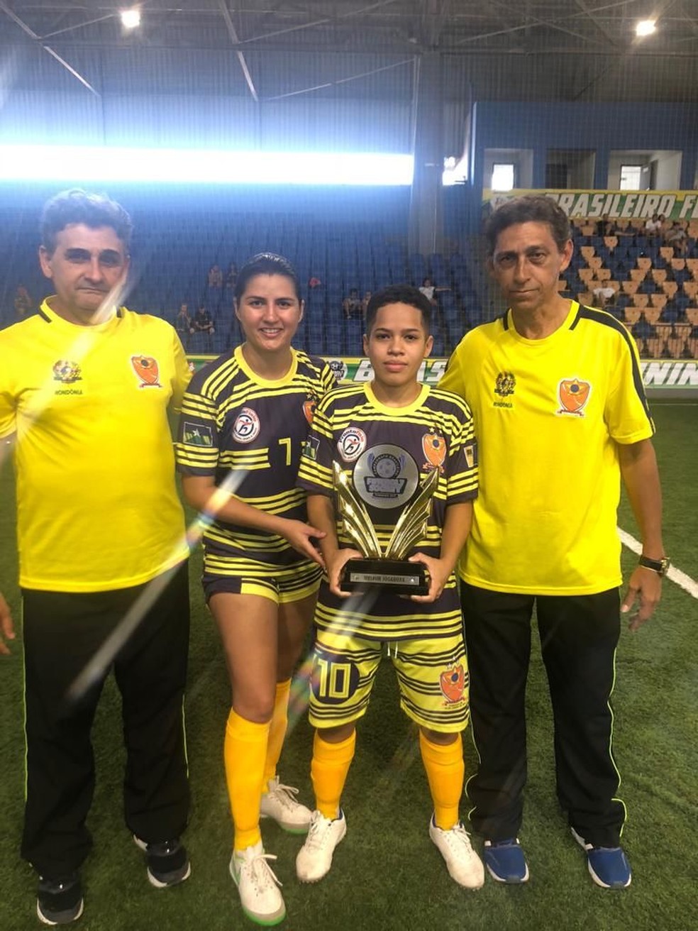 Ana Paula Cortez, melhor jogadora do Brasileiro Feminino de Soccer Society  (Foto: DivulgaÃÂÂÂ§ÃÂÂ£o)