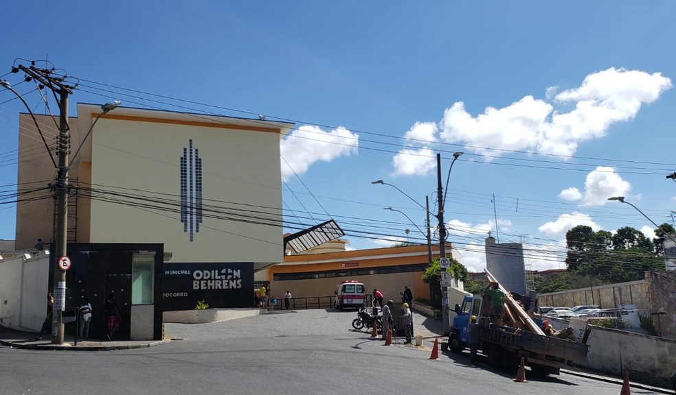 Fachada do Hospital Municipal Odilon Behrens, em Belo Horizonte, onde criança está internada — Foto: Danilo Girundi/TV Globo
