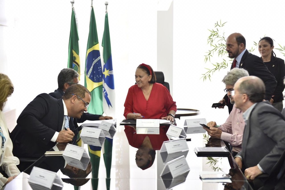Governo do RN assina contrato com a Caixa para investimento de R$ 29 milhões em saúde e recursos hídricos — Foto: Elisa Elsie/Ascom