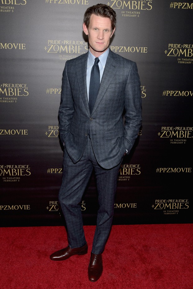 Matt Smith: gravata com colarinho americano atualiza as produções mais sérias (Foto: Getty Images)
