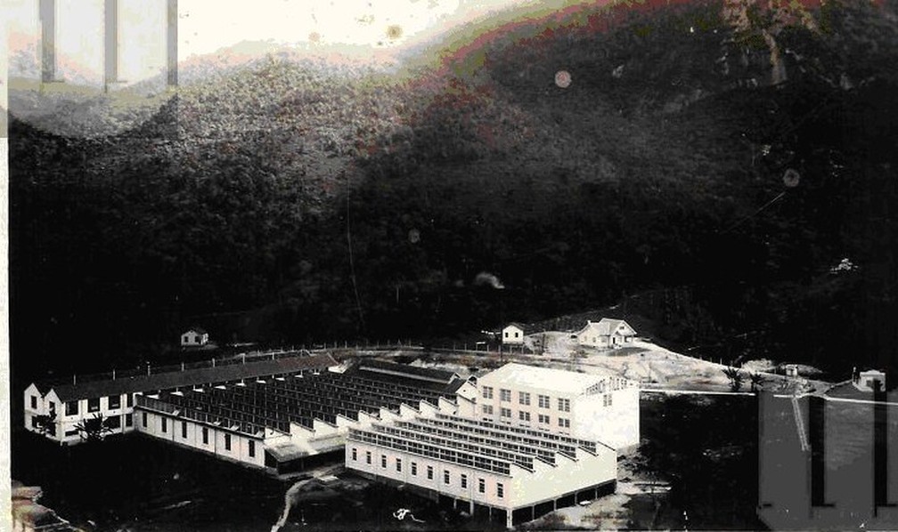 Fábrica Filó no ano de 1920, em Nova Friburgo (RJ) (Foto: Arquivo Pessoal/Acervo Castro)