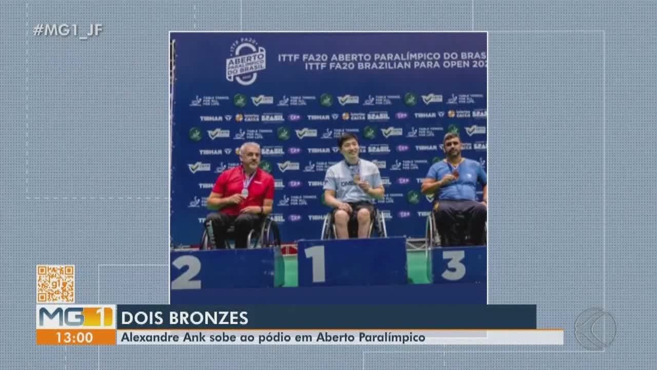 Alexandre Ank conquista dois bronzes no Aberto Paralímpico de tênis de mesa