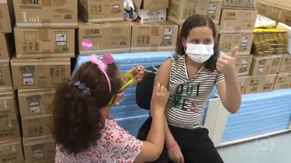 Dez capitais começam a vacinação de crianças contra Covid