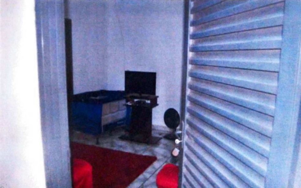 Casa onde Edailton Luís da Silva foi morto, em São Simão, Goiás — Foto: Reprodução/SSP-GO