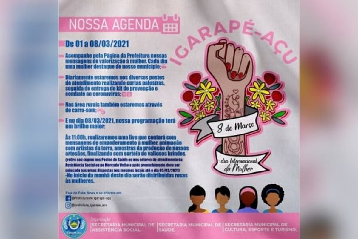 Punho cerrado na divulgação de evento de Dia das Mulheres causa polêmica no  PA: 'marxismo e comunismo' | Pará | G1