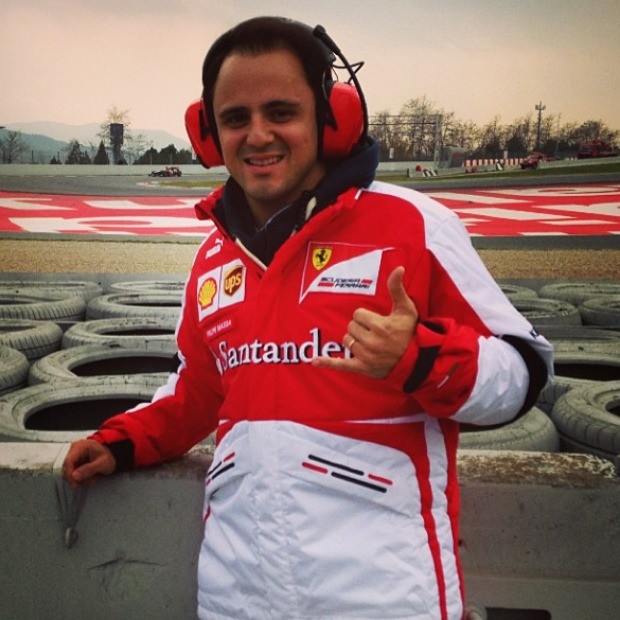 Felipe Massa nos testes da Fórmula 1 em Barcelona (Foto: Reprodução)
