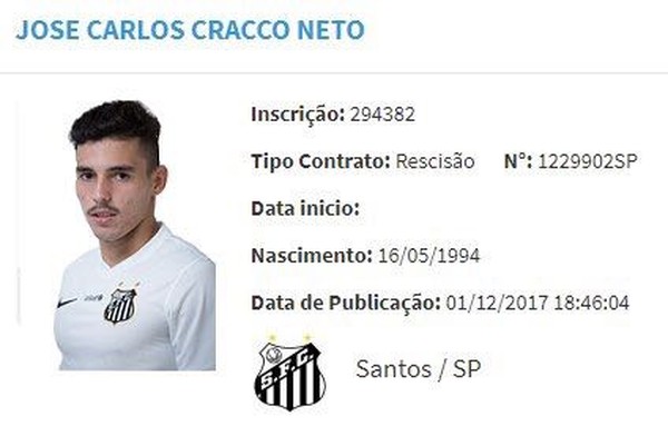 Zeca obtém vitória sobre Santos na Justiça e está livre para assinar com outro clube