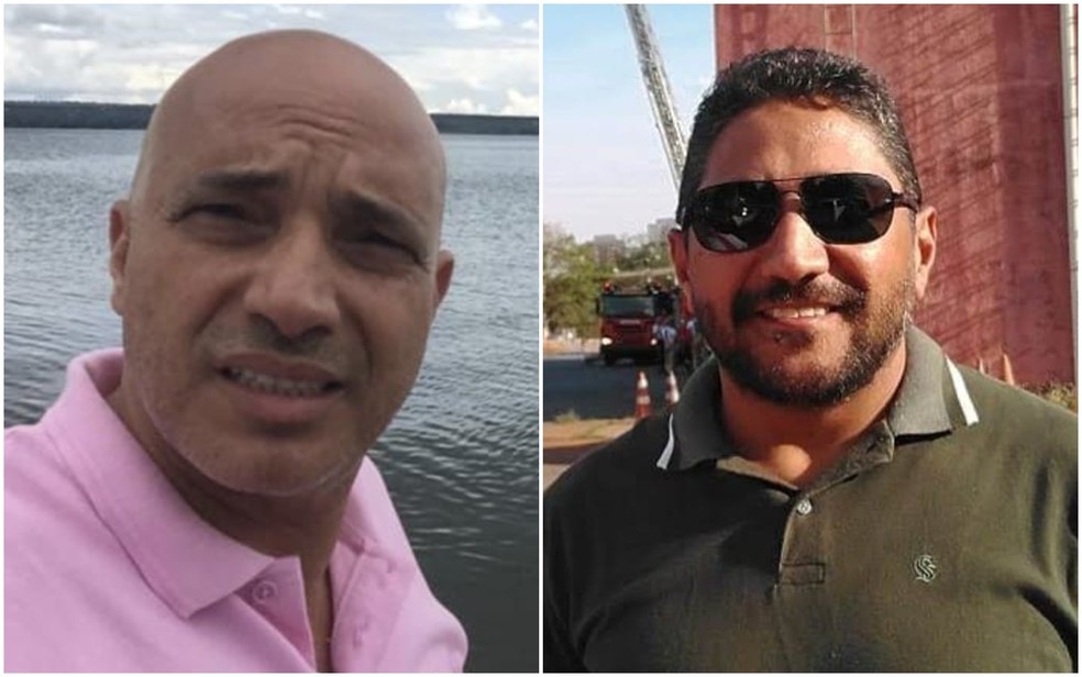 Policial civil Natair Melo e bombeiro aposentado Francisco Roque de Araújo estão desaparecidos após naufrágio — Foto: Reprodução/Redes sociais