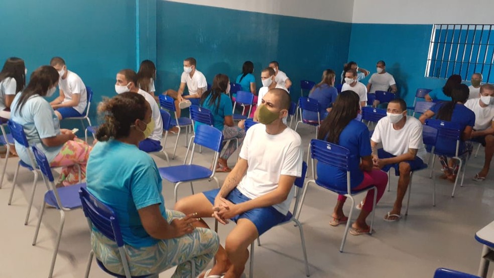 Visitas presenciais são retomadas na Penitenciária de Alcaçuz, em Nísia Floresta — Foto: Divulgação