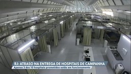 Três dos 10 hospitais de campanha do Rio de Janeiro estão em funcionamento